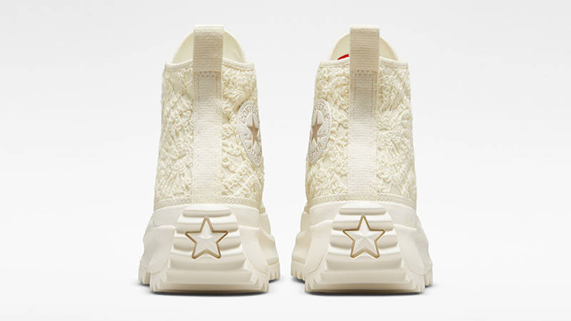 Converse Run Star Hike Daisy Cord Platform High Egret Gold A06113C Back