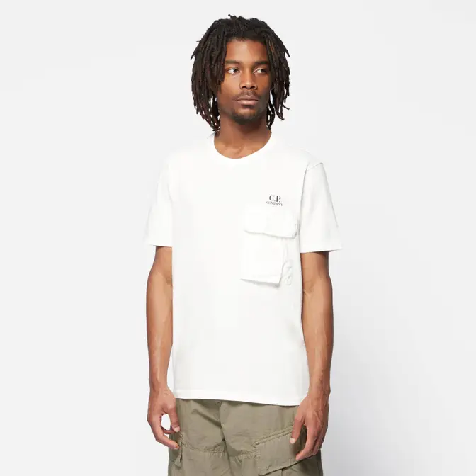 C.P. Company Jersey Pocket Tee White Feature