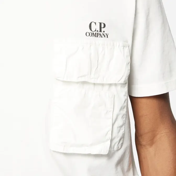 C.P. Company Jersey Pocket Tee White Logo