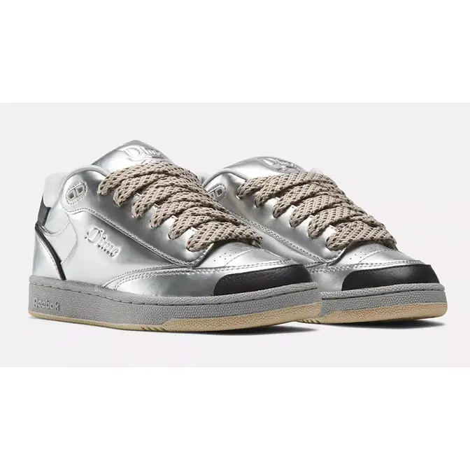 Silver high top reeboks deals