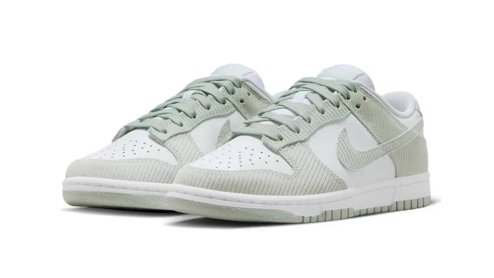 The Nike Dunk Low Receives Elevated "Grey Corduroy" Uppers