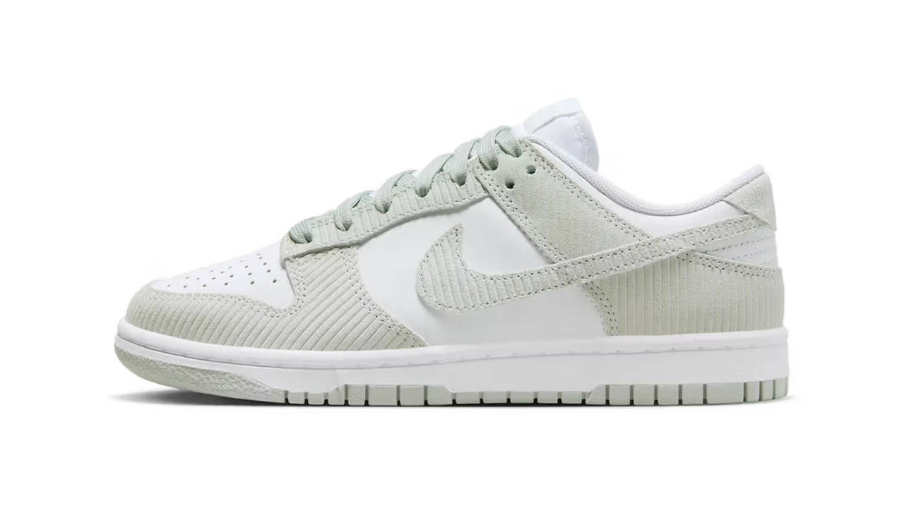 The Nike Dunk Low Receives Elevated "Grey Corduroy" Uppers