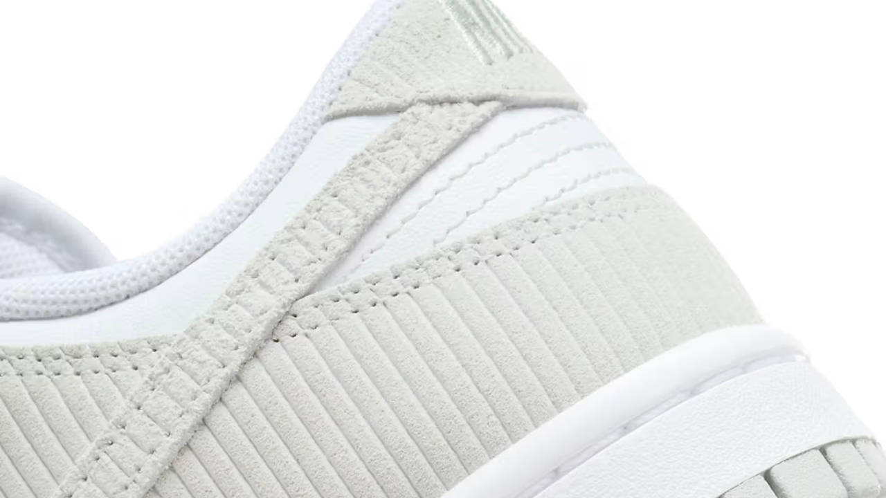 The Nike Dunk Low Receives Elevated "Grey Corduroy" Uppers