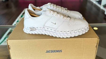 The Jacquemus x Nike J Force 1 Appears With a Woven Sole Unit The Jacquemus x Nike J Force 1 Appears With a Woven Sole Unit