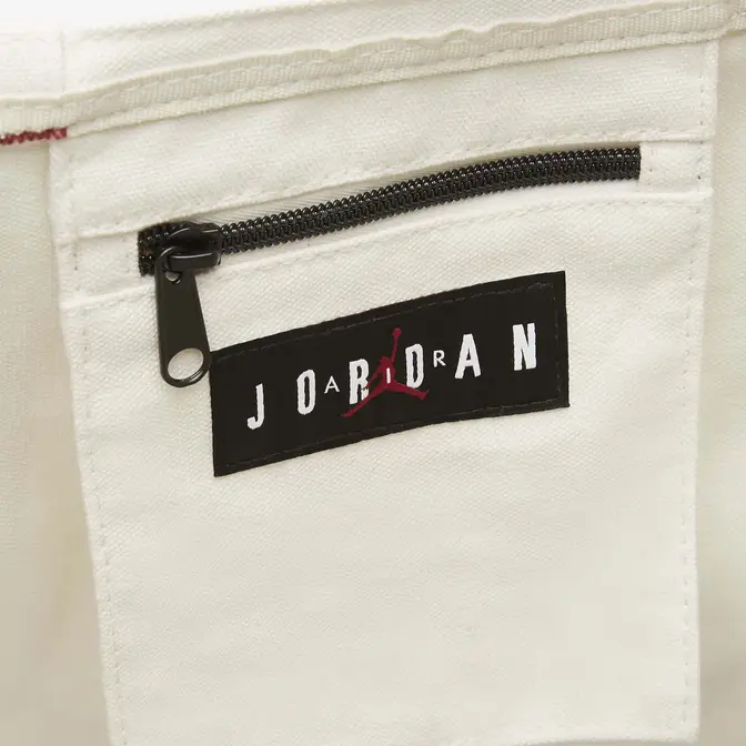 Jordan Tote Bag Natural Canvas Closeup