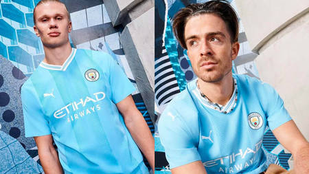 Manchester City's 2023/24 Home Jersey Celebrates 20 Years at the Etihad Stadium Manchester City's 2023/24 Home Jersey Celebrates 20 Years at the Etihad Stadium
