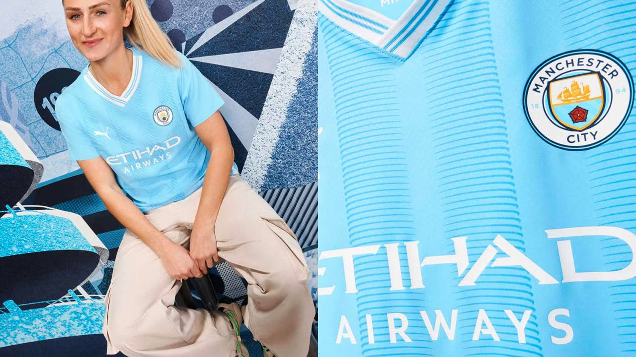 Manchester City's 2023/24 Home Jersey Celebrates 20 Years at the Etihad Stadium