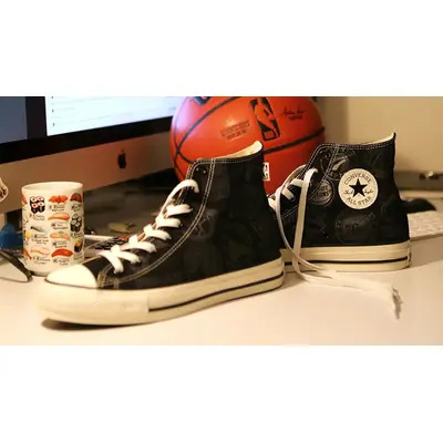 Converse All Star Hi canvas sneakers in black M3310C Мужские куртки All Converse Black Side 3