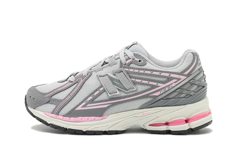 Pink and gray new balance shoes on sale