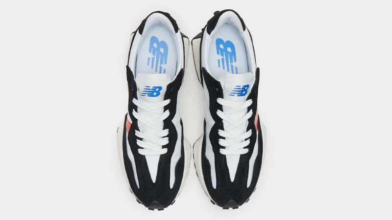 New Balance 327 White Black Red Middle