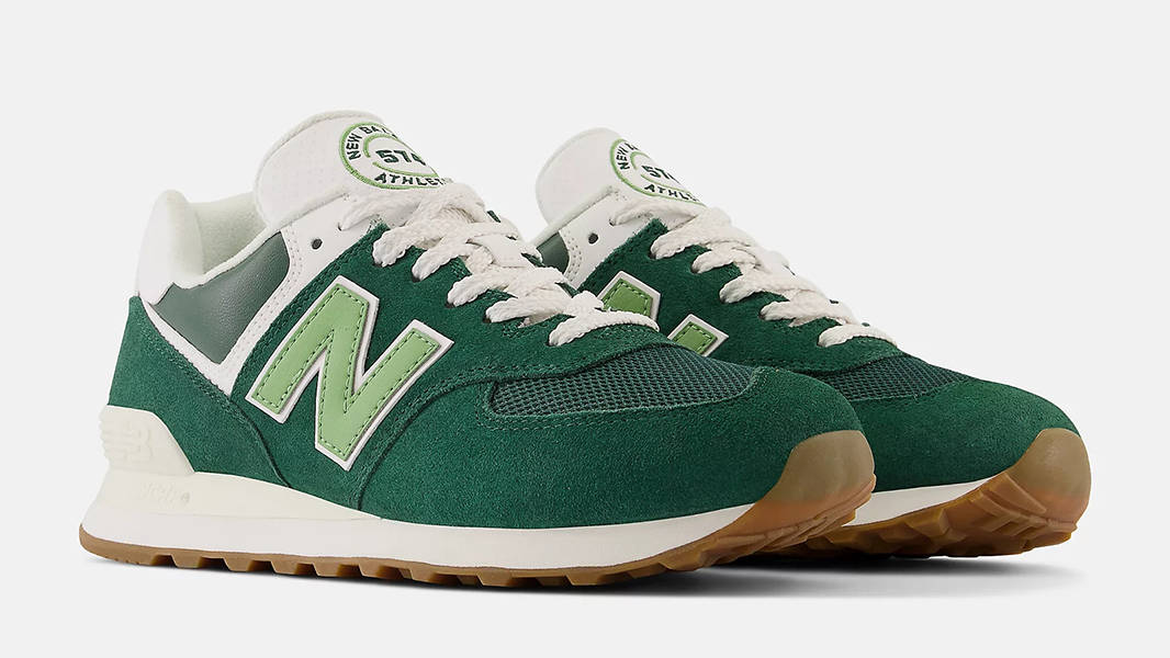 New Balance 574 Green White U574NG2 Side