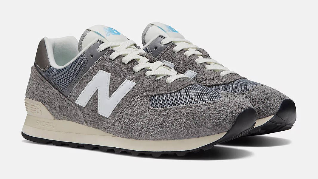 New Balance 574 Premium Grey White U574WR2 Side