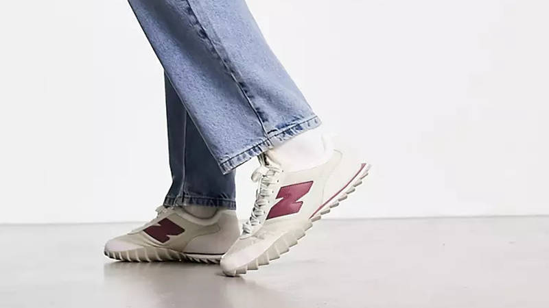 New Balance RC30 White Burgundy Side