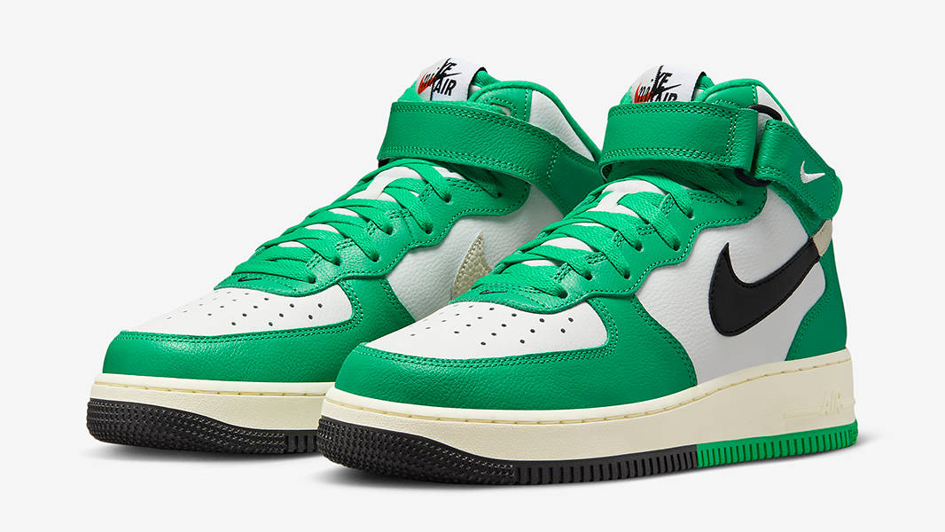 Nike Air Force 1 Mid Split White Green DZ2554-100 Side