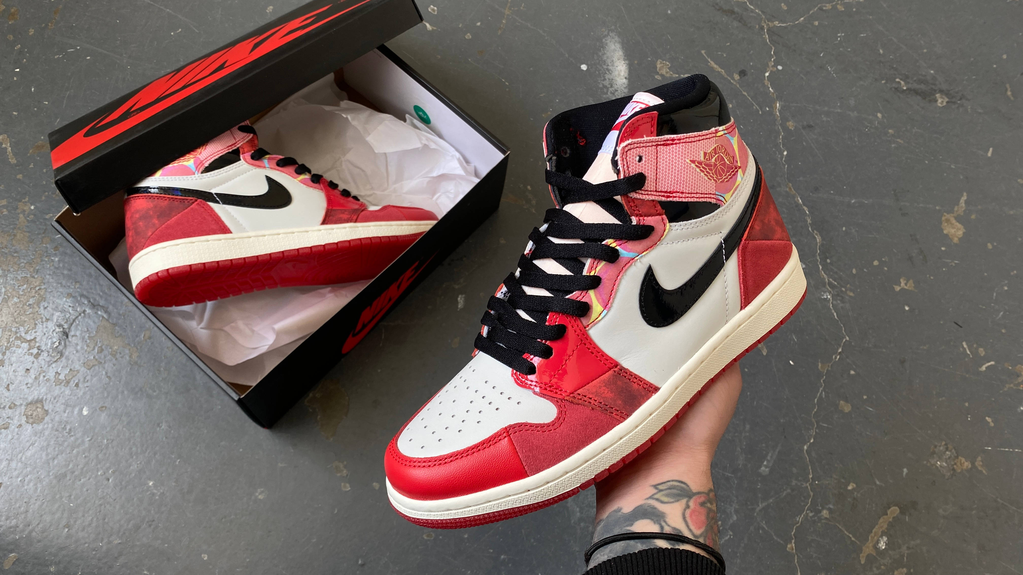 Air jordan 1 hot sale og spiderman