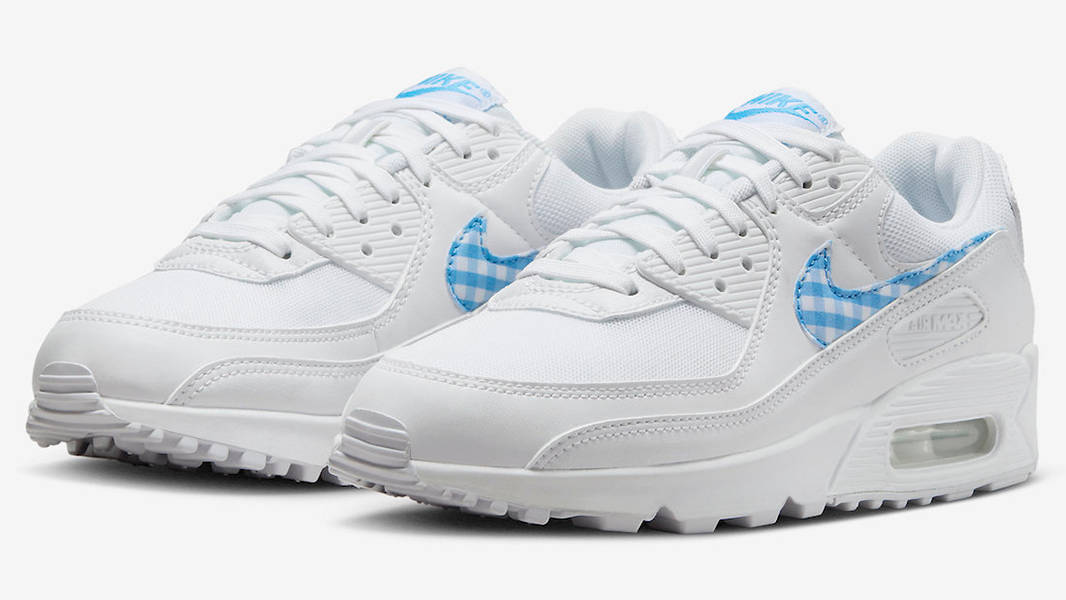 Nike Air Max 90 Blue Gingham FQ0207-100 Side