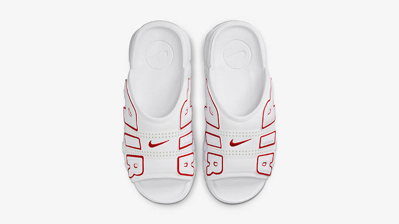 Nike Air More Uptempo Slide White Red FD9884-100 Top