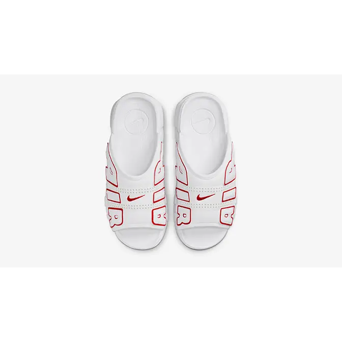 Nike Air More Uptempo Slide White Red | Where To Buy | FD9884-100
