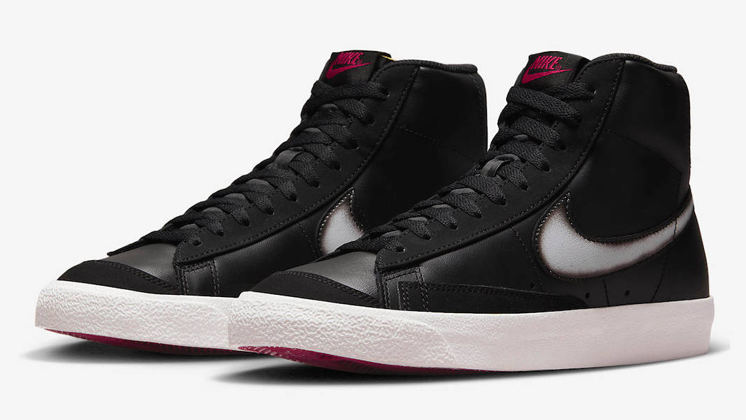 Nike Blazer Mid ’77 Airbrushed Black White FD6924-001 Side
