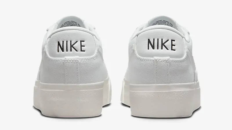 Nike Blazer Platform Low Canvas White DV7475-100 Back
