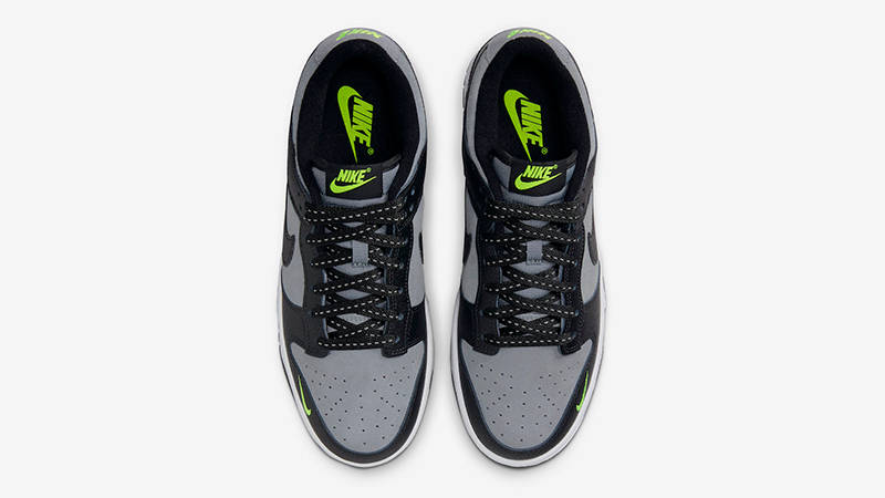 Nike Dunk Low Black Grey Green Strike FQ2205-001 - SoleSnk