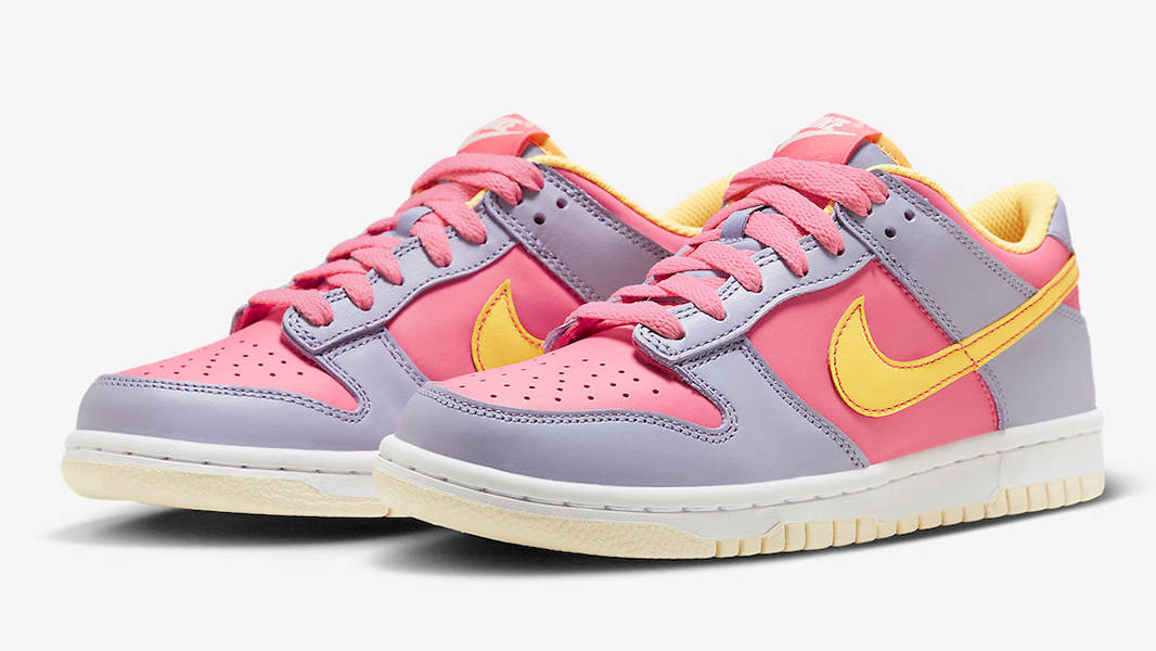 nike yellow pink purple