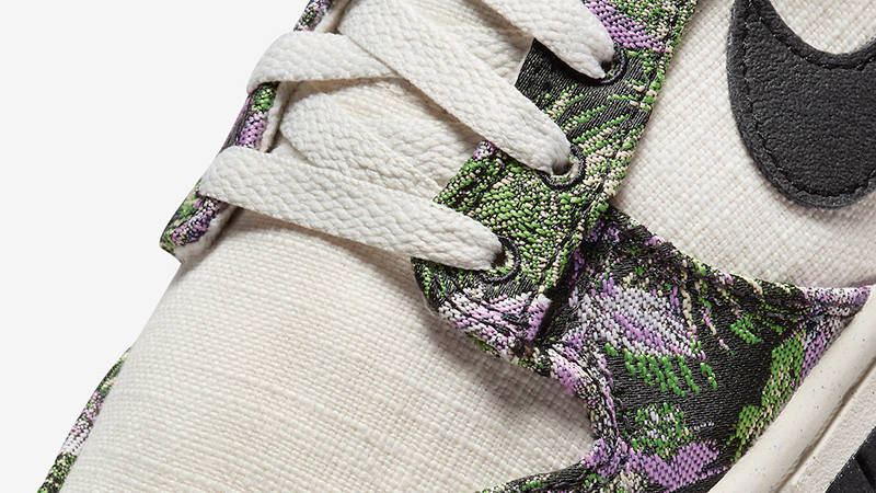 Nike Dunk Low Next Nature Floral Tapestry FN7105-030 Detail