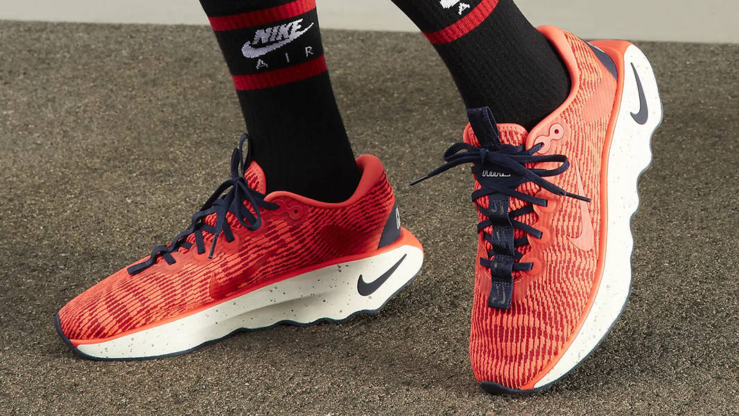 Nike Motiva University Red DV1237-600 on feet