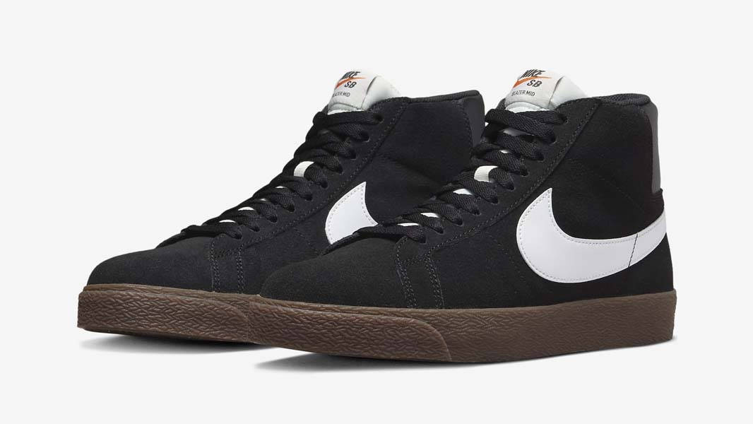 Nike SB Zoom Blazer Mid Black White Gum Front