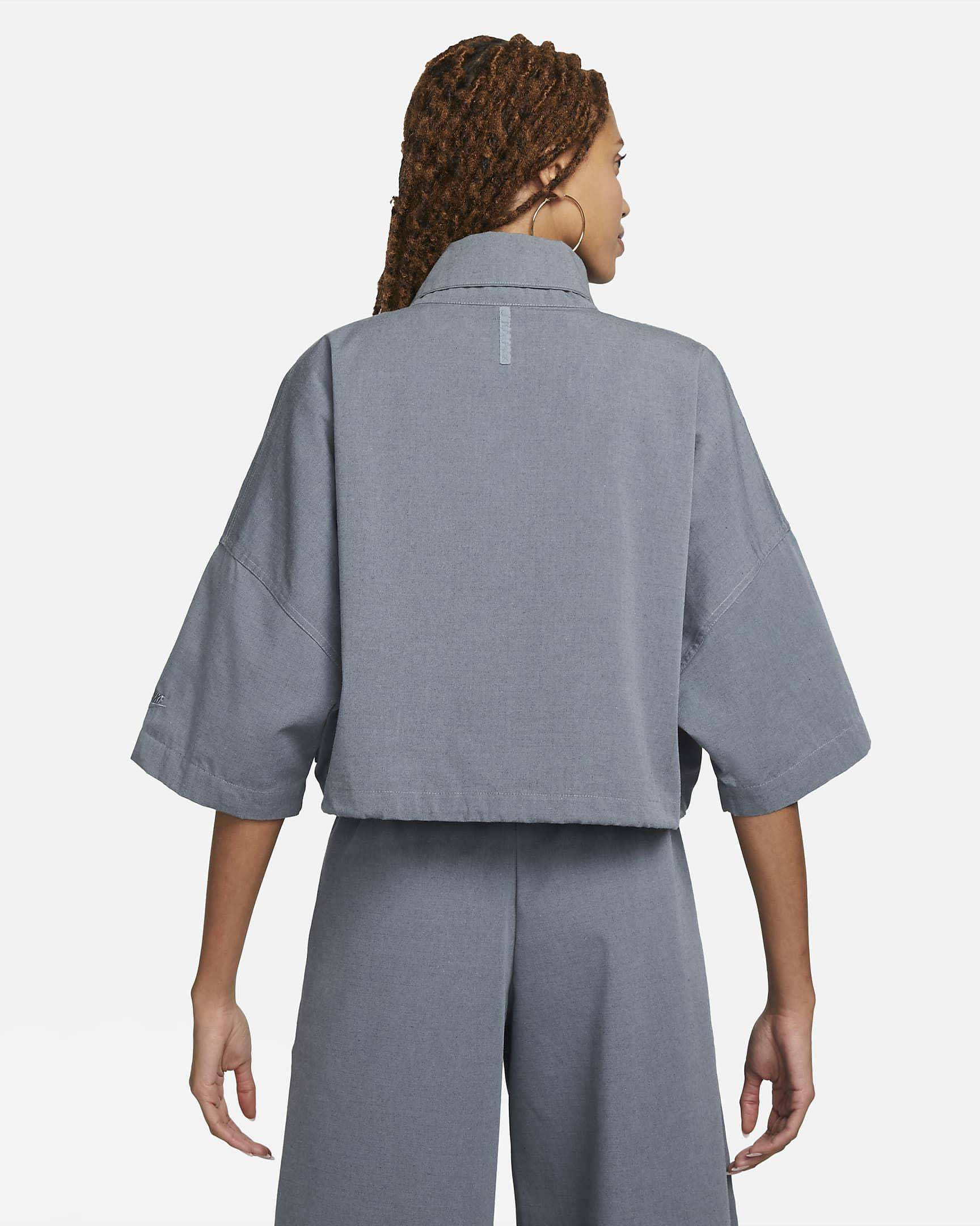 Nike Sportswear Tech Pack Ripstop Jacket Grey Heather Back 1