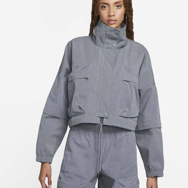 nike sportswear tech pack ripstop jacket grey heather w380 h380