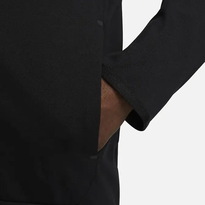Nike Tech Fleece Lightweight Full-Zip Hooded Jacket Black Pocket