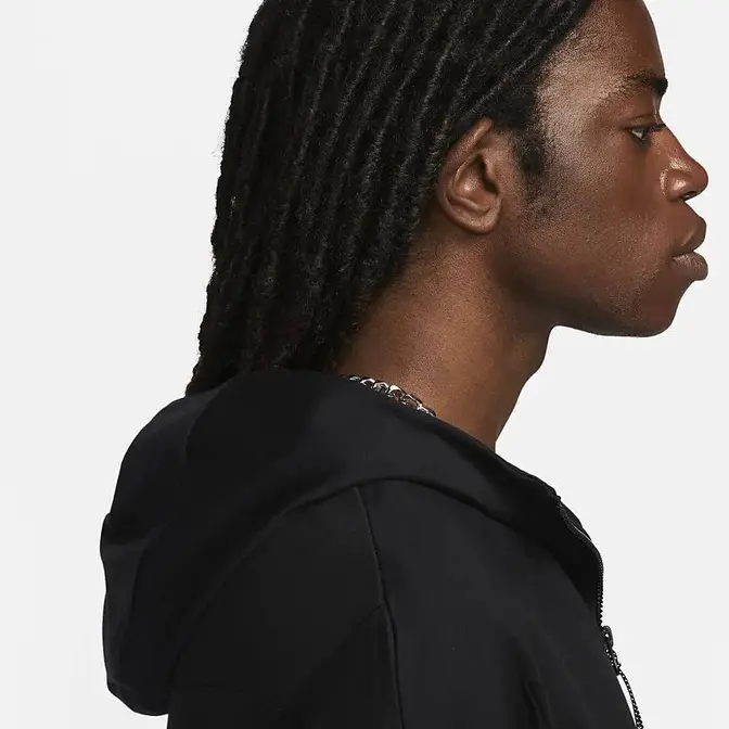 Nike Tech Fleece Lightweight Full-Zip Hooded Jacket Black Side View