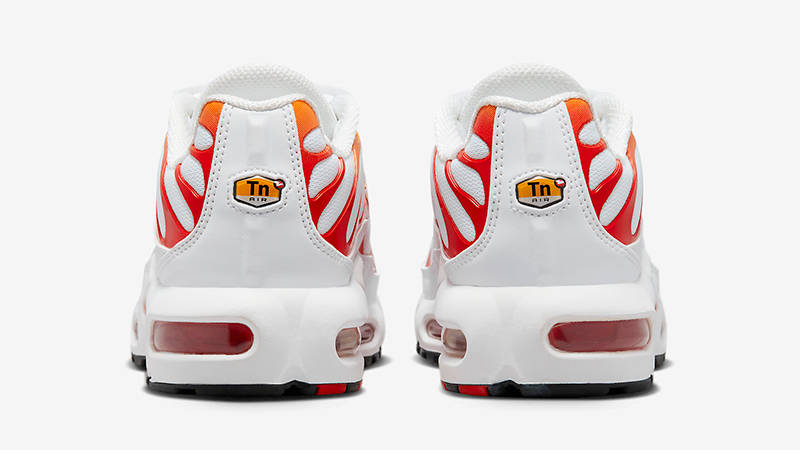 Nike TN Air Max Plus GS White Orange Red FN3857-100 Back