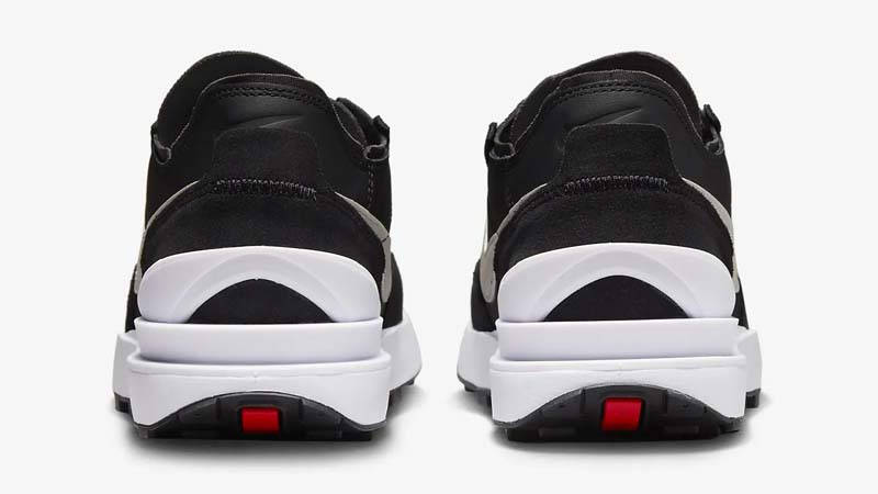 Nike Waffle One Leather Black White Back