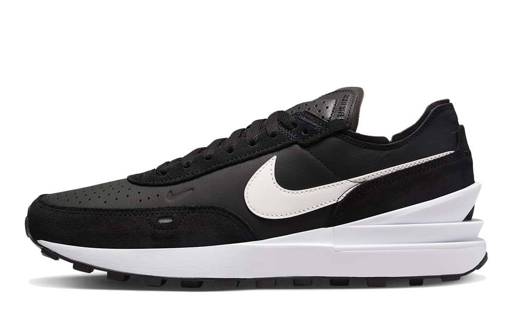 Nike Waffle One Leather Black White