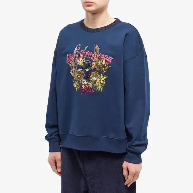 Patta x Best Company Sweater Navy Front