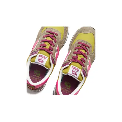 Stray Rats x New Balance 574 Olive Pink from top