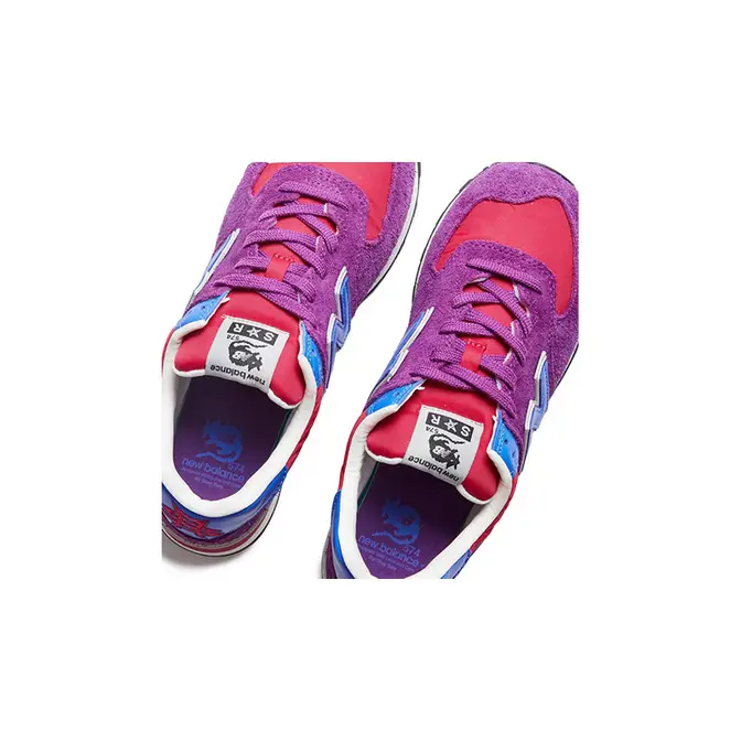 Stray Rats x New Balance 574 Purple Blue from top