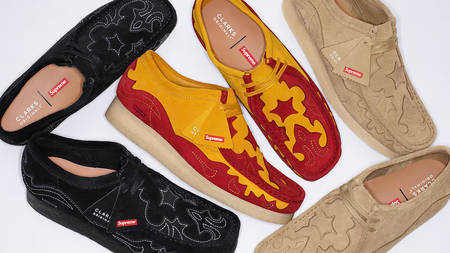 Supreme x Clarks Originals Deliver a Custom Selection of Wallabees for Spring 2023 Supreme x Clarks Originals Deliver a Custom Selection of Wallabees for Spring 2023