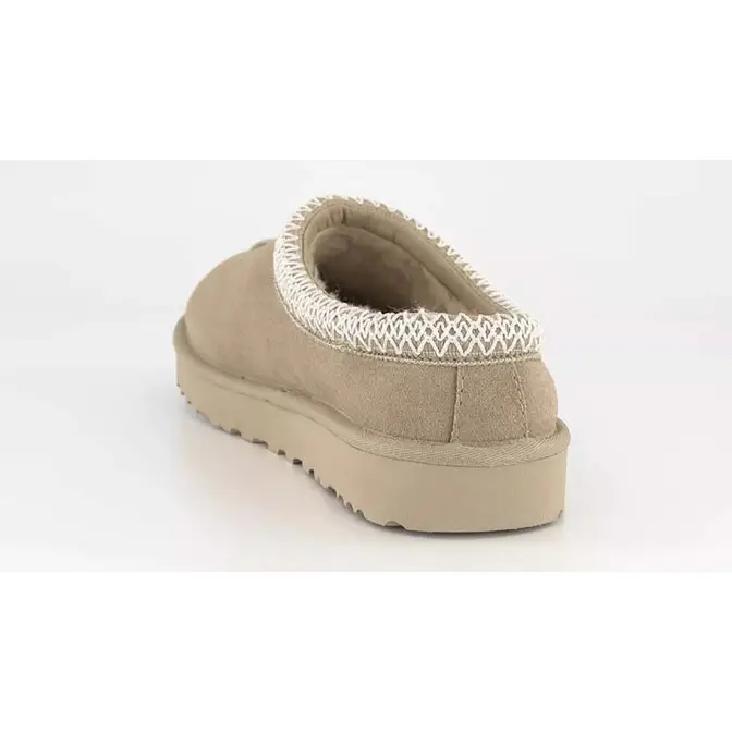 Ugg Ezrah Wedge Sandals In White Leather Seed Back