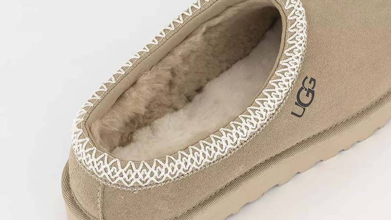 UGG Tasman Slippers Mustard Seed Closeup