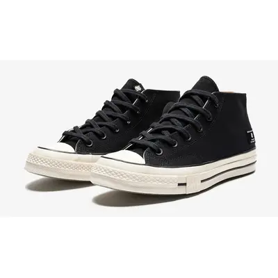 UNDEFEATED x Converse Chuck 70 Mid Black Natural Ivory | Where To Buy ...