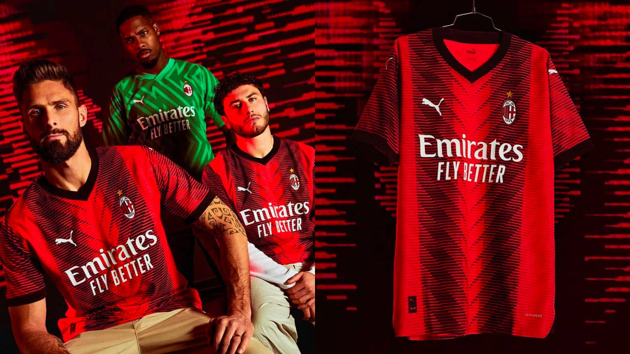 The AC Milan 2023/24 Home Kit is for for the Milanesi and the Milanistas