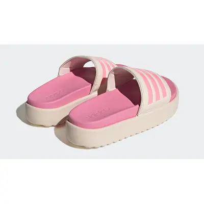 adidas stlt Adilette Platform Slides Beam Pink HP9409 Back