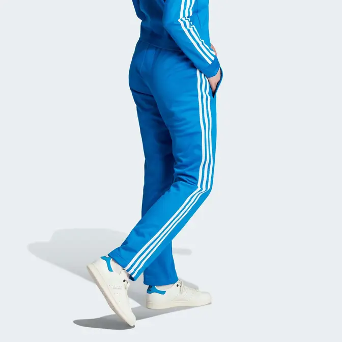 Blue adidas tracksuit online bottoms