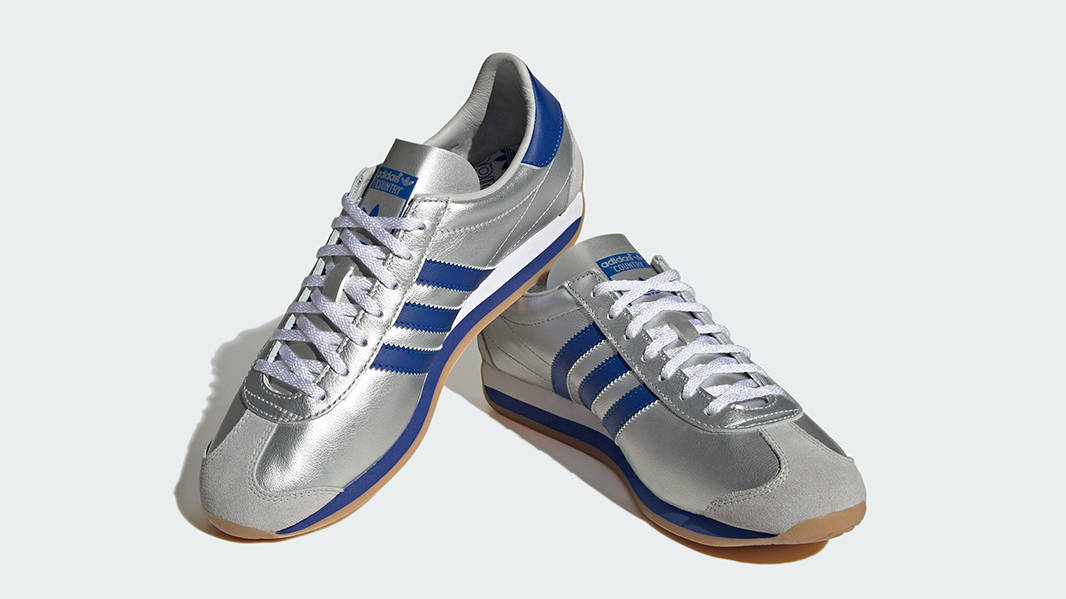 adidas Country OG Matte Silver Blue IE4230 Front