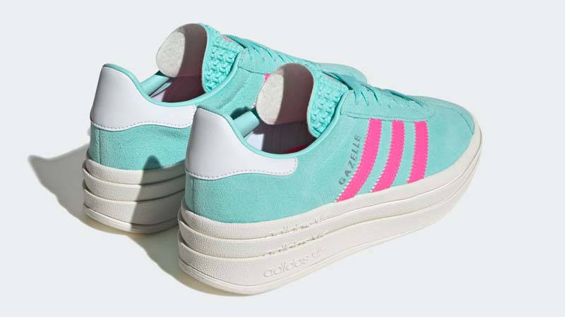 adidas Gazelle Bold Flash Aqua Pink Back