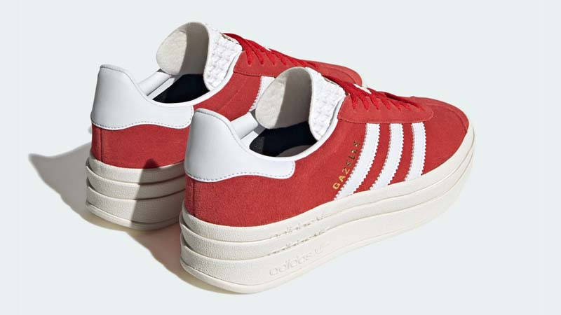 adidas Gazelle Bold Red White Back