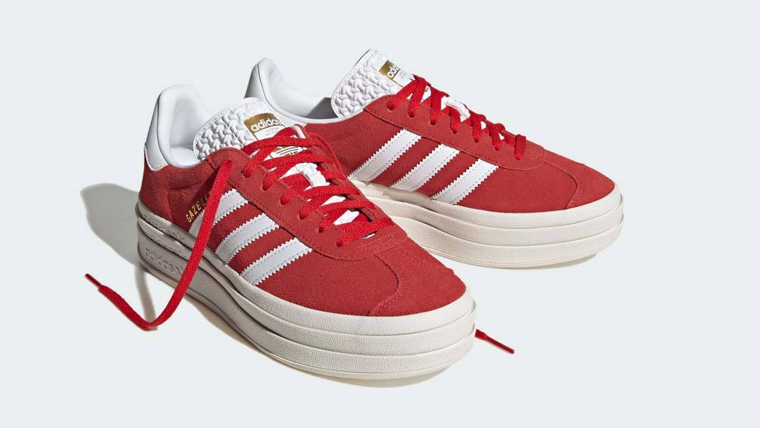 adidas Gazelle Bold Red White Front